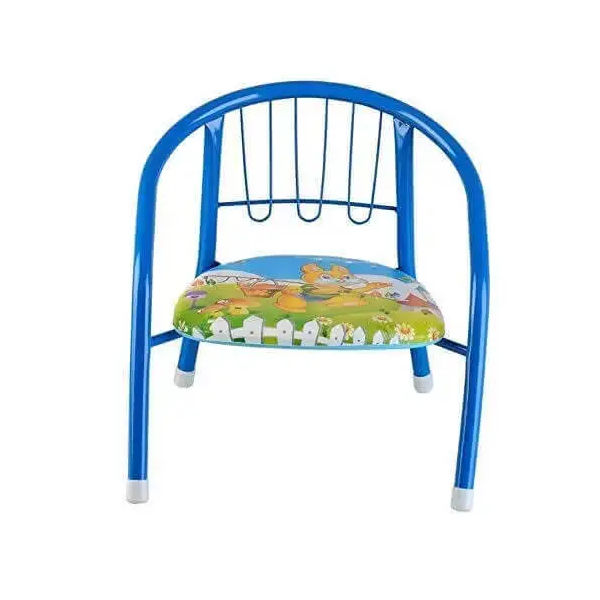 Cartoon Design Baby Chair with Metal Backrest Frame