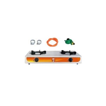 Good MaMa SpSp 2 Plate Gas Stove Stainless Steel Automatic Gas Stove (2 Burners)