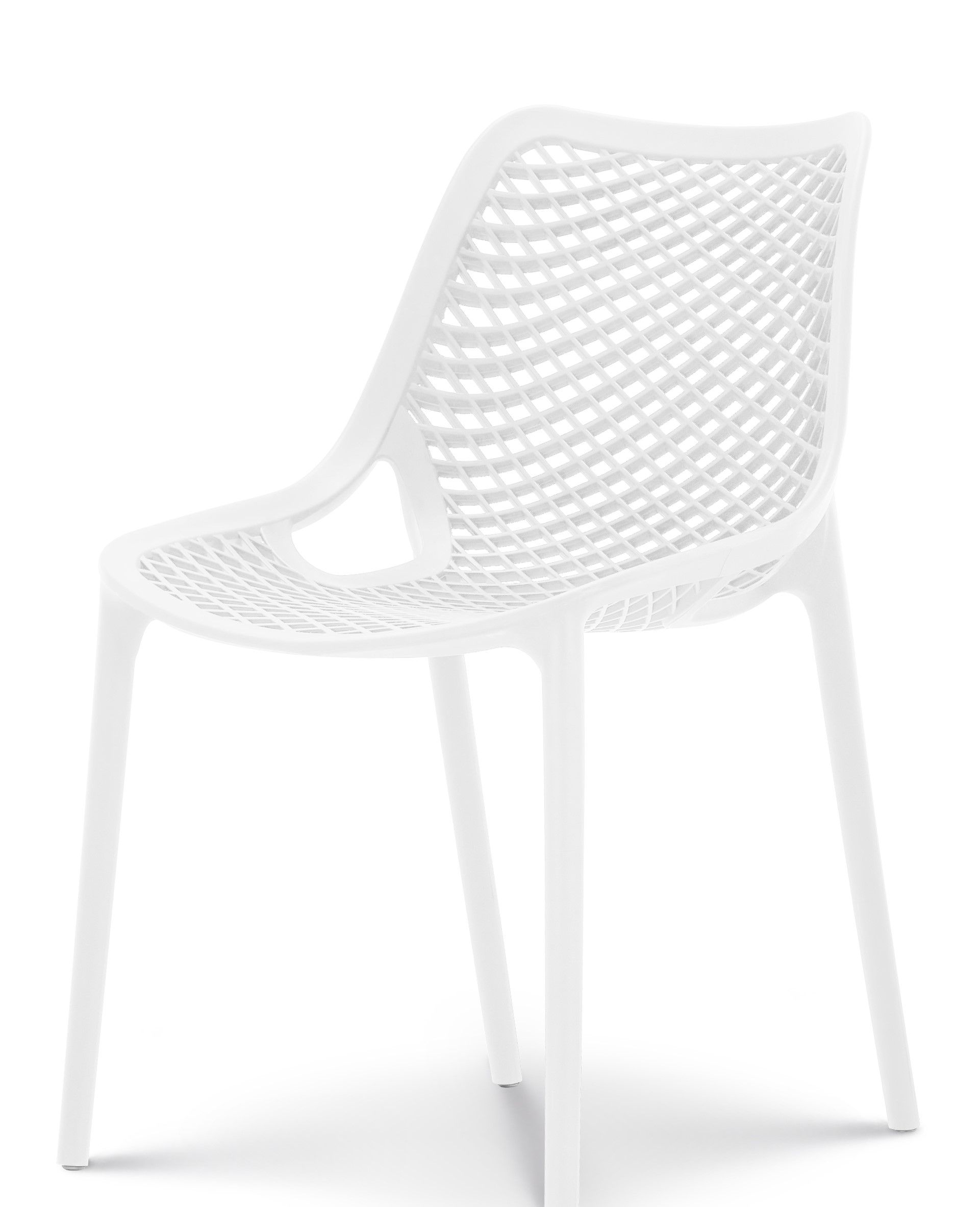 Plastic Patio Chair - White