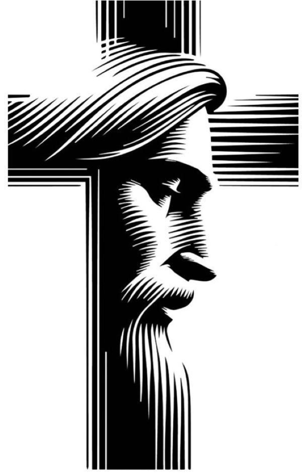 Handcrafted Christian Acrylic cross (White, 40x28cm)