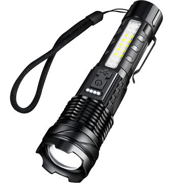 Rechargeable Torch - 20000 Lumen High Power Gift for Men, Plus 1m Cable
