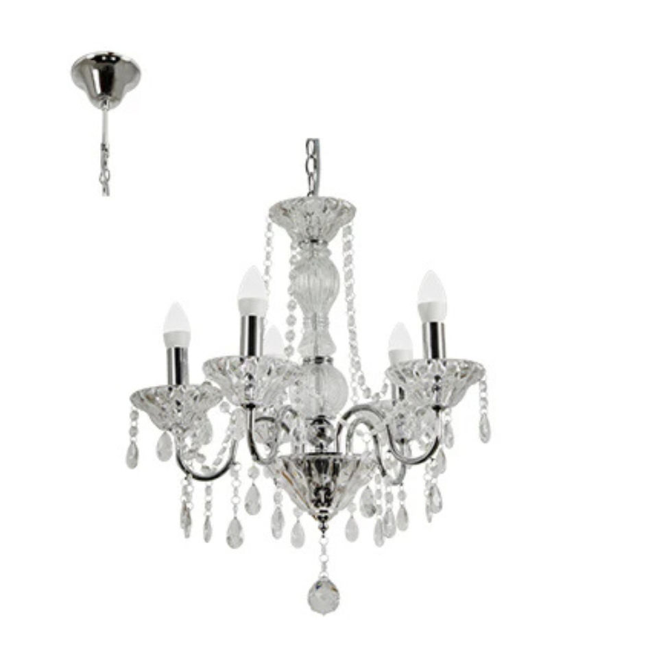 Panache Chandelier Chrome E14 5x40w