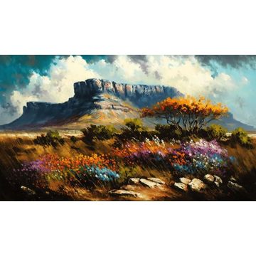 Canvas Wall Art-Table Mountain Landscape  B1024
