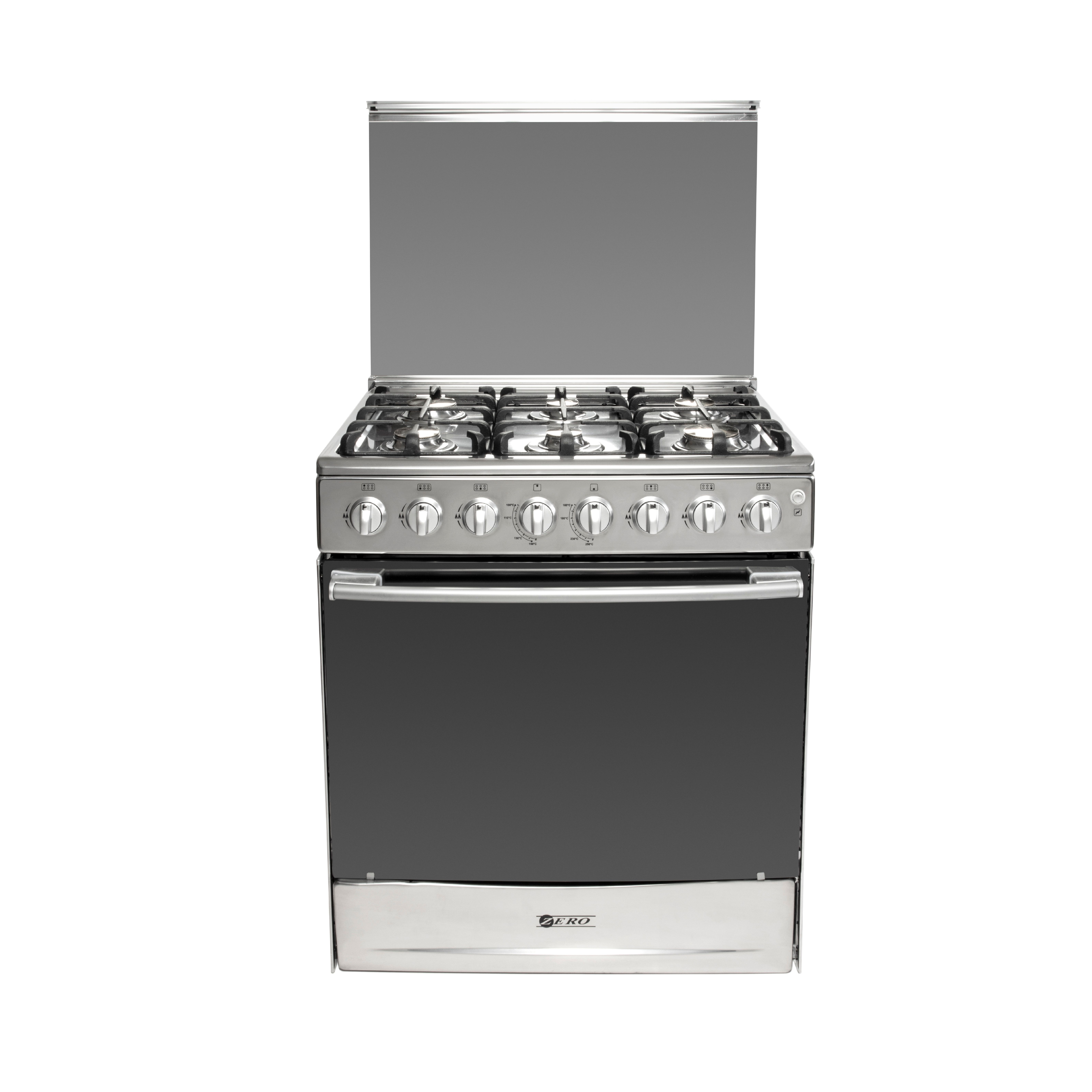 Zero 6 Burner Stainless Steel Full Gas Stove With Grill