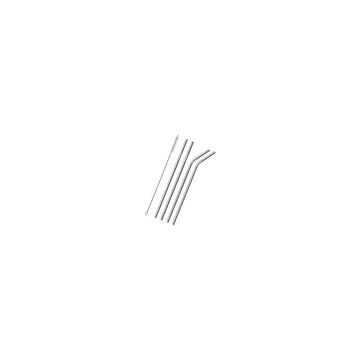 Generic Bent Straw (Silver, Pack of 5)