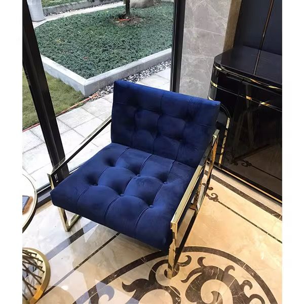 Interiors by Premier Velvet Arm Chair, Comfortable Armchair with Button tufting, Velvet Upholstery Lounge Chair for Home