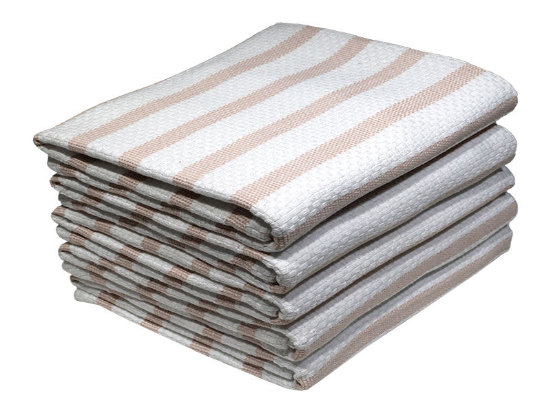 Bunty's Kitchen Towel - Design 2053 - 040x075cms - (05 Pc Pack) - Stripes - Rose Dust