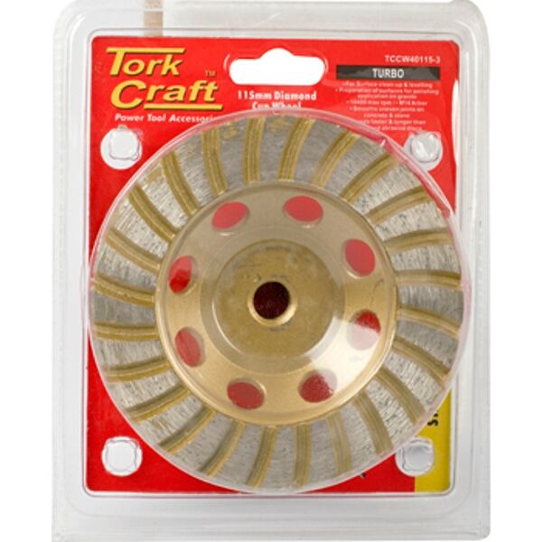 Dia. Cup Wheel 115Mm X M14 Turbo Cold Pressed