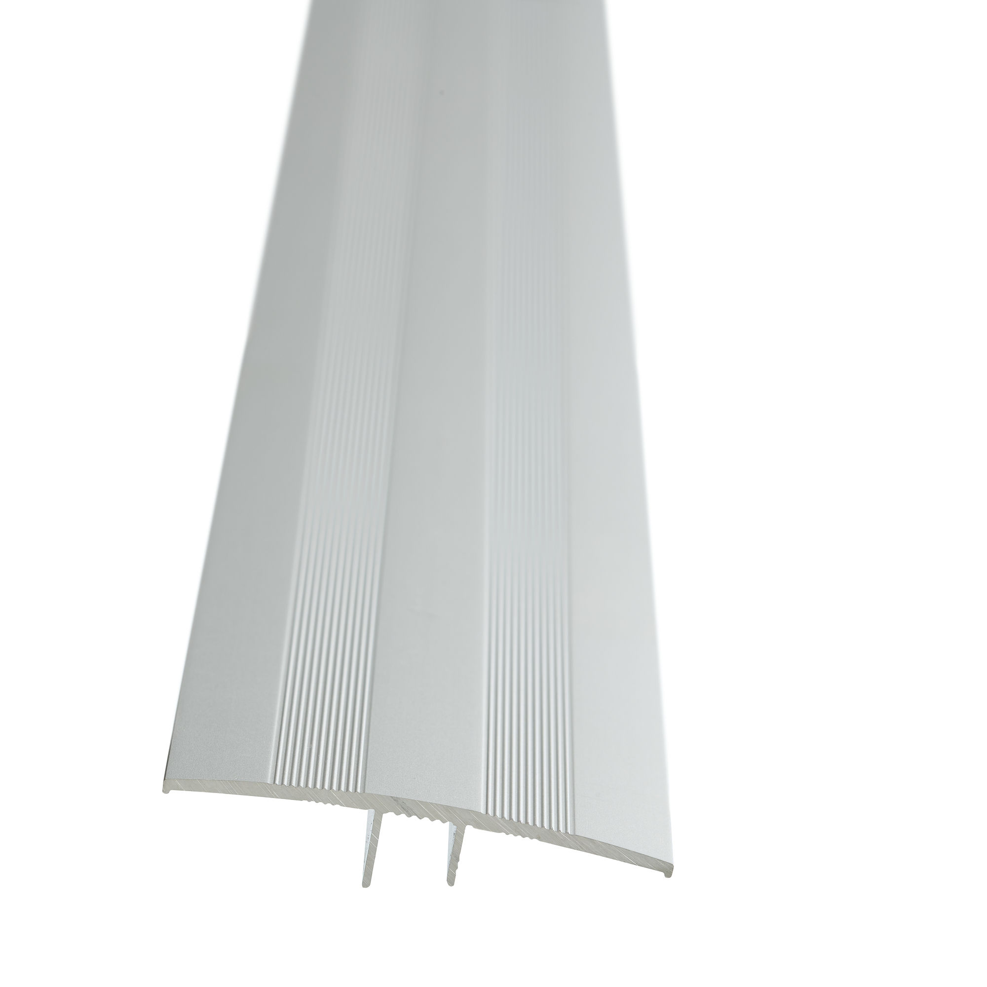 Aluminium T-Piece Door Strip Silver UnDrilled 2500 x 44 Aluminium Door Strip