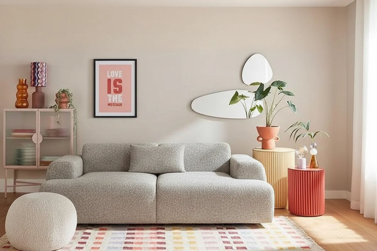Luana Sofa Ottoman (Grey)