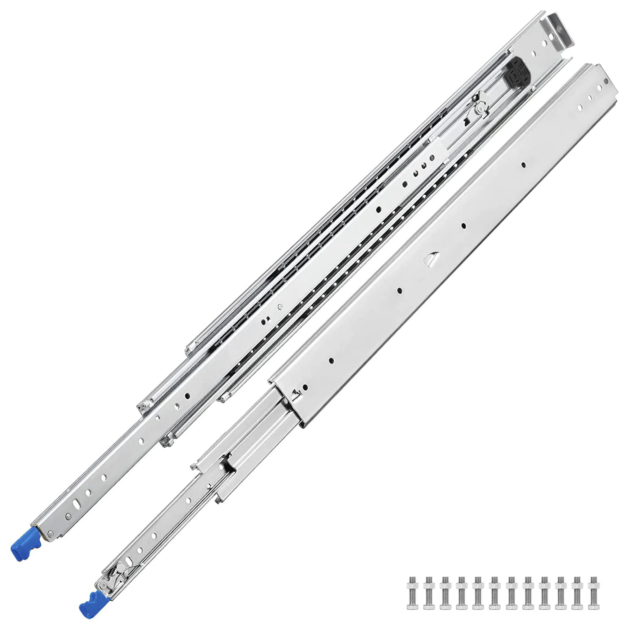 Set of 2 Heavy Duty 53mm 4 x 4 Bakkie Drawer Slides With Lock-1.8m