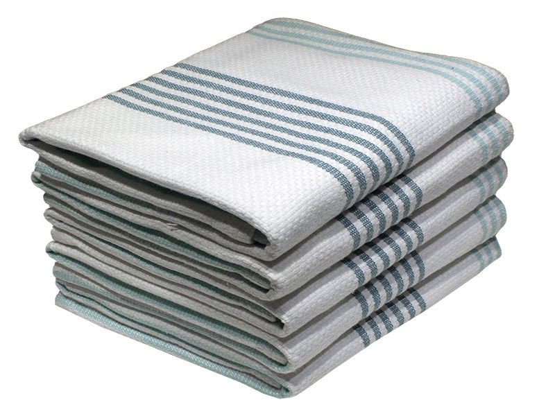 Multipurpose, Easy Fit, Absorbent Kitchen Towel - Design 2087 - 045x070cms - (05 Pc Pack) - Stripes - Angel Falls