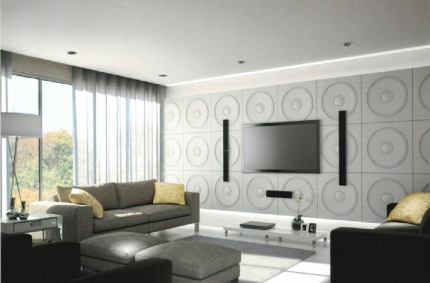 Speaker 3D Wall Panel 500x500x25mm Set of 4