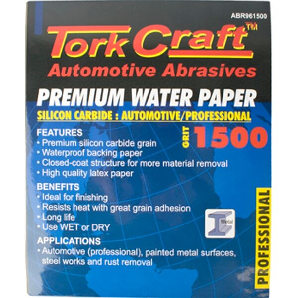 Premium Waterproof Paper  1500 Grit 230  X 280 (50 Piece) Automotive