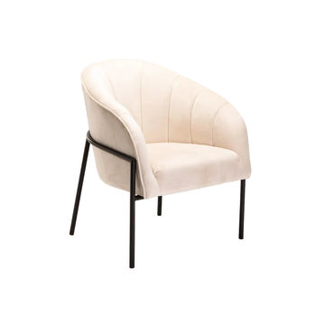 Vividitto - Sajah Velvet Chair - Cream
