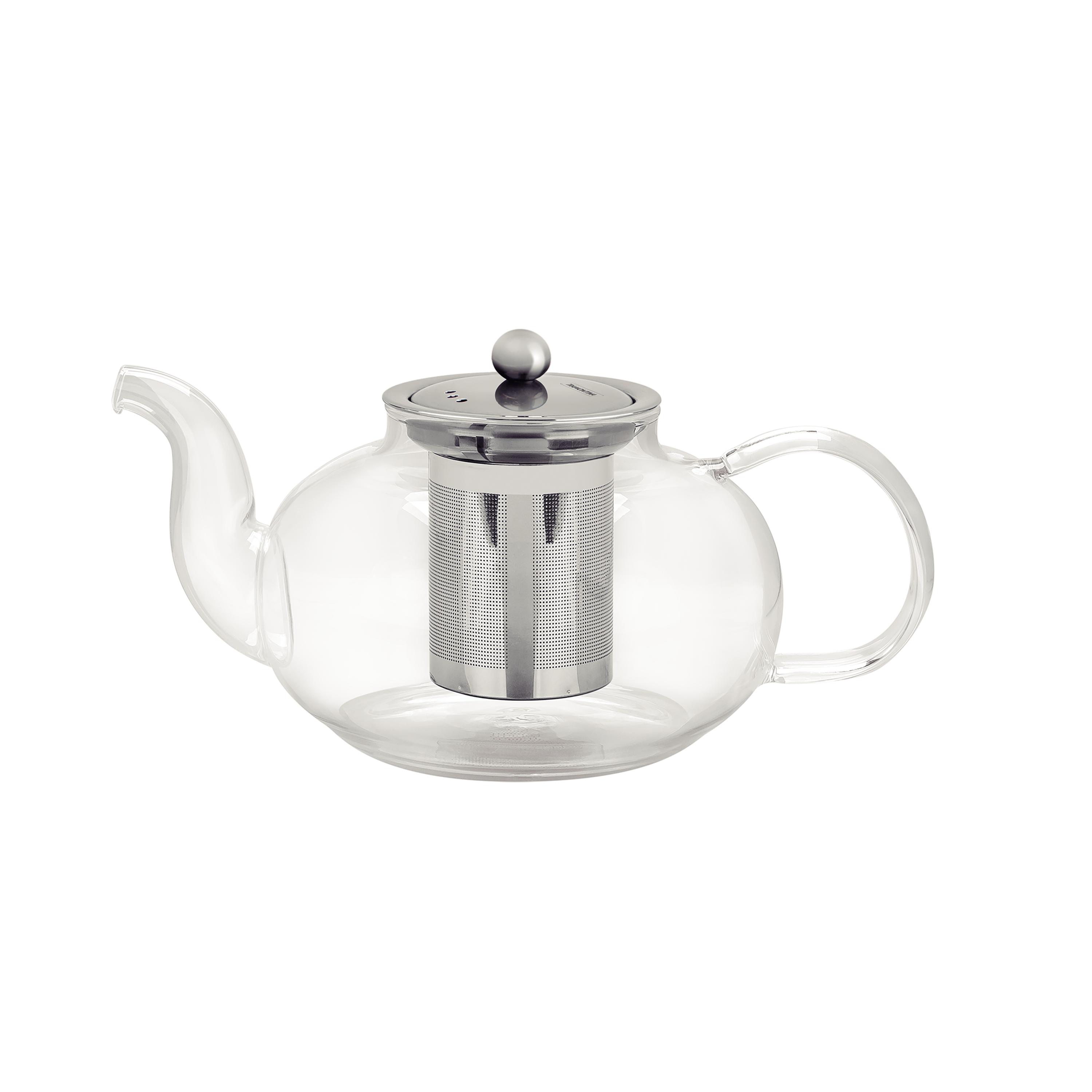 Tramontina 1-litre Glass and Stainless Steel Teapot with Infuser