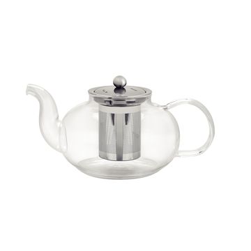 Tramontina 1-litre Glass and Stainless Steel Teapot with Infuser