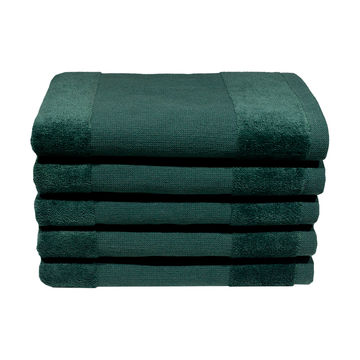 Bunty's Plush 450 GSM Velour Premium Golf Towels - Hunter Green(120pc Pack)