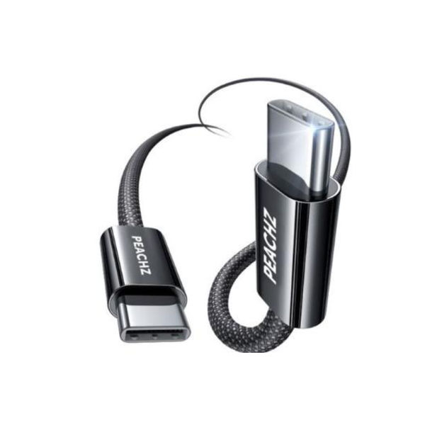 Peachz - 240W USB C to USB C Cable Type C to Type Cable Superfast - 2 Pack