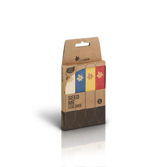Plant labels bamboo 4 colors NATCARE 10cm