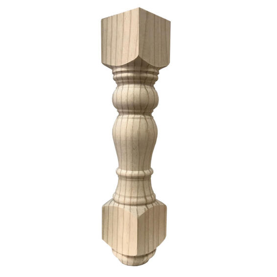 Wooden coffee table leg cape H440x90x90mm woodturner