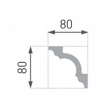 Marbet Design E-15 XPS Cornice - 20 Meter