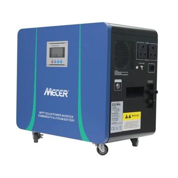 Mecer 2kVA 2kW 25.6V 100Ah Lithium Battery Mobile Inverter + 820W MPPT Controller