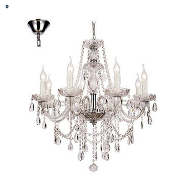 8LT Chandelier Crystal Chrome E14 8x40w