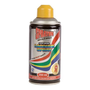 Bulk Pack x 4 Sprayon Spray Paint 250ml Caterpillar Yellow