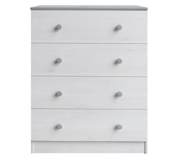 Loft Chest of Drawers White and Grey 450 x 800 x 1060 mm