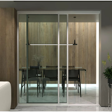 GreenLine Interiors Aluminium 1 Panel Sliding Door White W2700 x H210mm