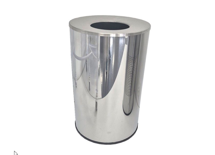Round Wastebin with Funnel Lid 380°