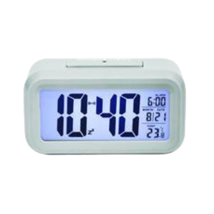 White Clock digital 5-func