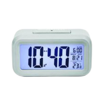 White Clock digital 5-func