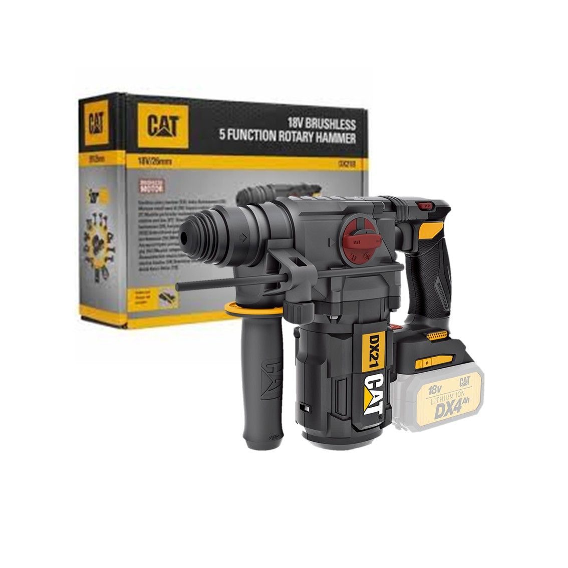 CAT Rotary Hammer BL SDS Plus 26mm 18V TOOL ONLY