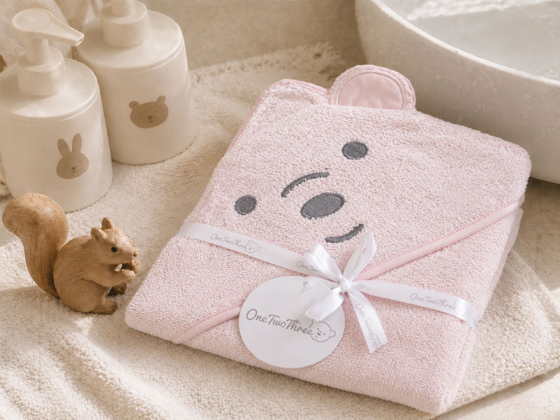 Baby Hooded Towel - Asset 011 - 090x090cms - 380GSM