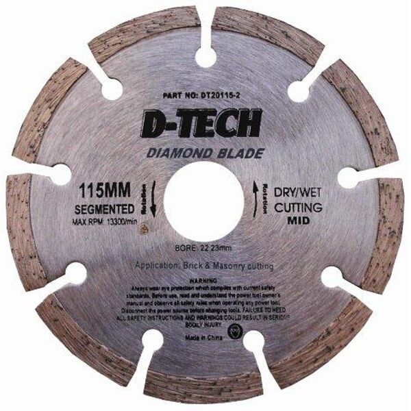Diamond Blade Segmented Mid. 115 X 22.23Mm
