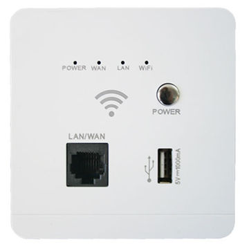 3x3 Networking Fitting: Access Point,  Wi-Fi Repeater And USB Charger