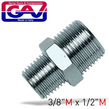 GAV Taper Reducer Nipple 3/8 X 1/2 M/M