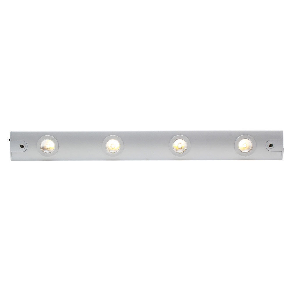 Under Counter Light - 610mm - Silver - Led - 4 x 1w - 3 Pack
