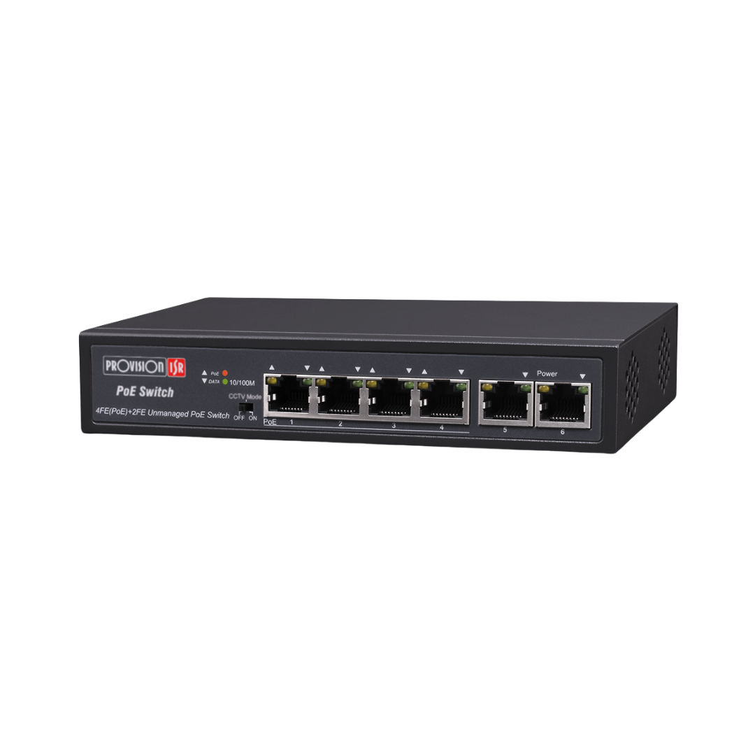 PROVISION SWITCH 4 PORT POE