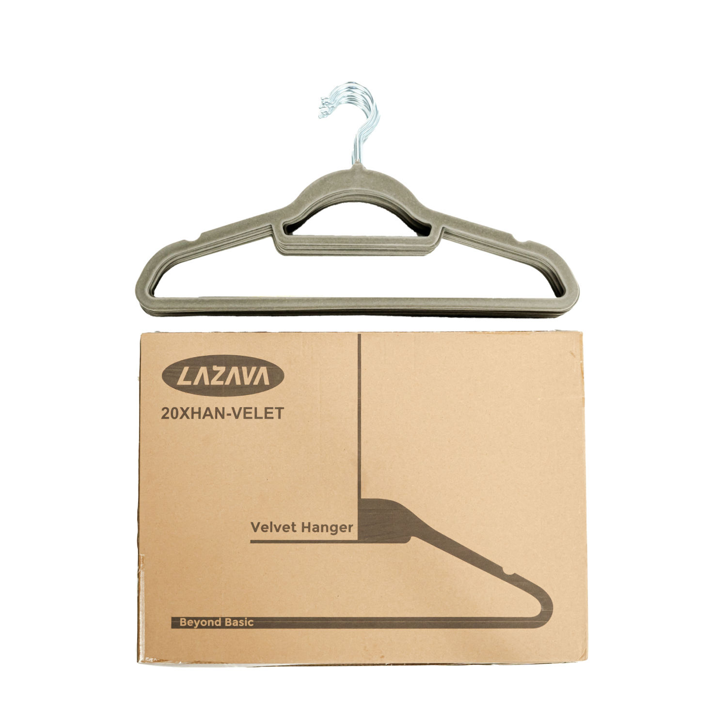 LASA Velvet Clothes Hangers Non-slip, Slim Design Closet Space - 20 Pack