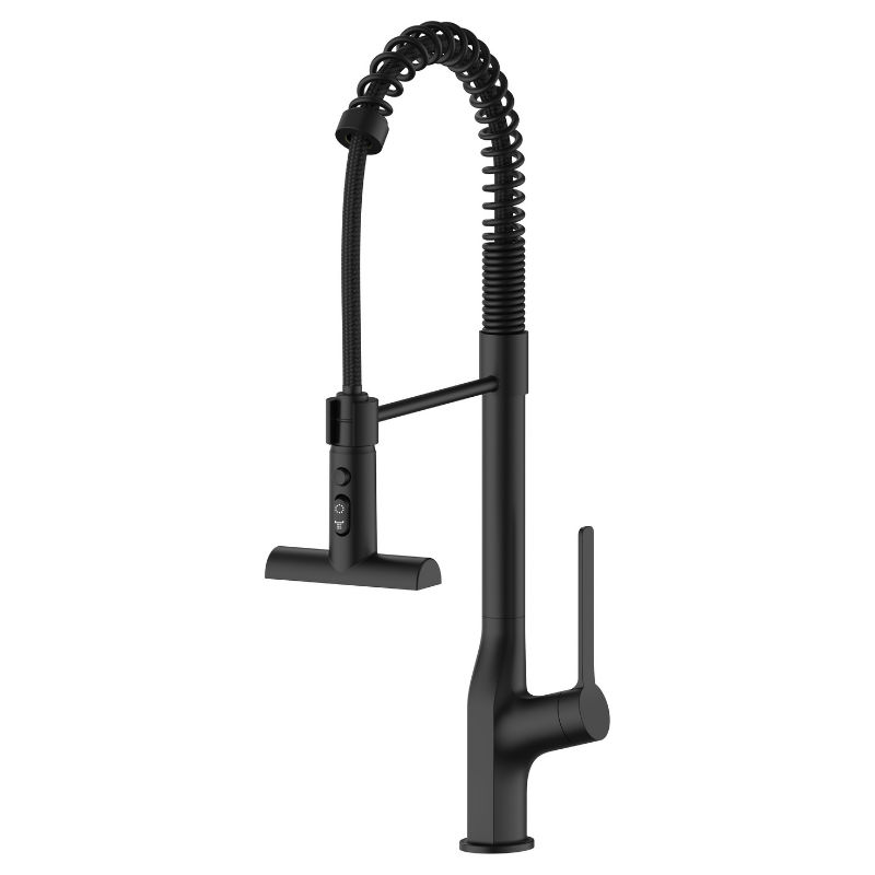 Novara Flexi Pull Out Kitchen Mixer-Matt Black