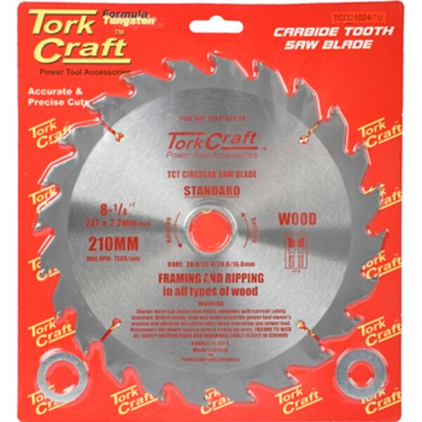 Blade Tct 210 X 24T 30-1-20-16 General Purpose Rip