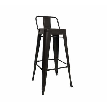 Vividitto - Replica Low Back Tolix Bar Stool - Brown