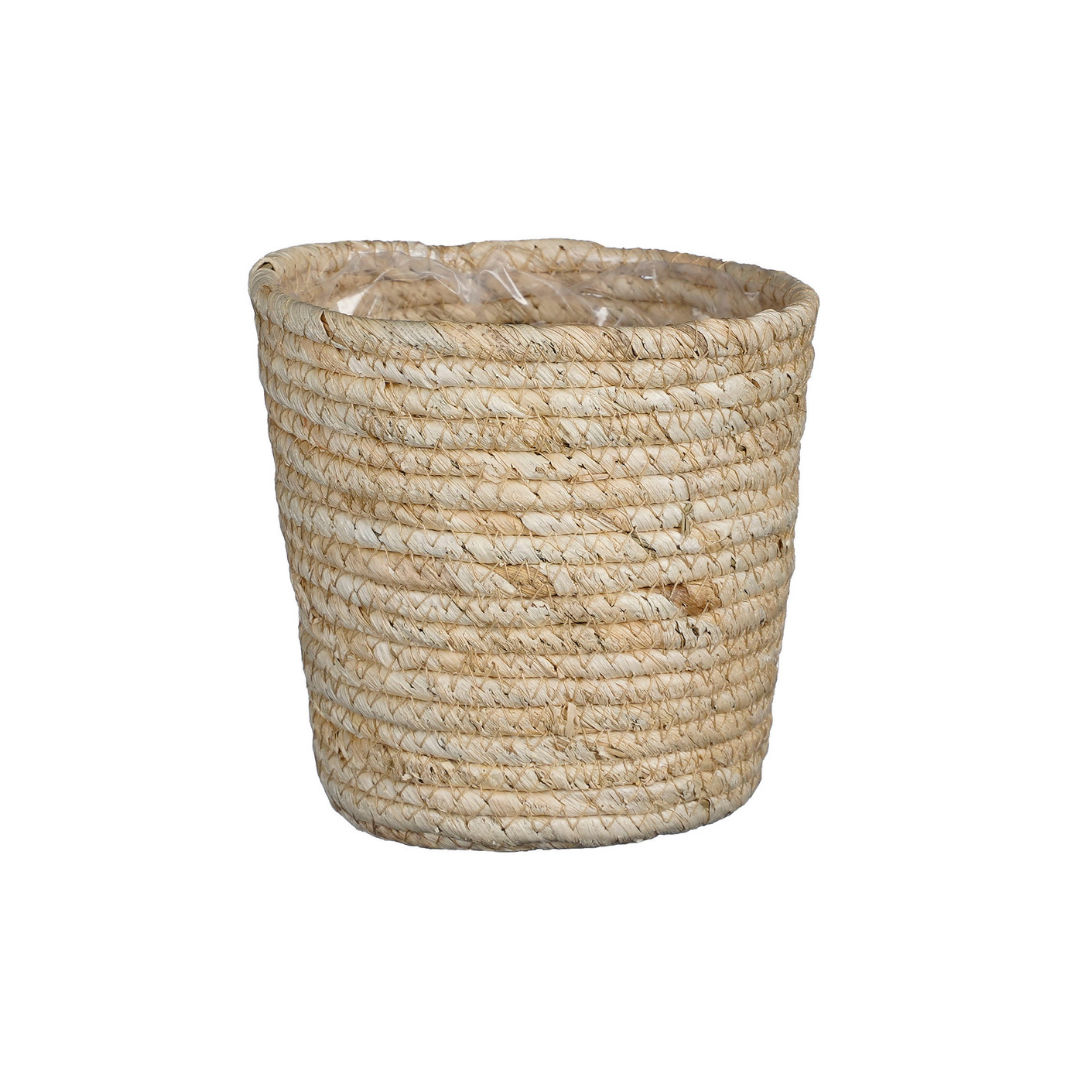 Rachel basket round cream - h18xd18cm