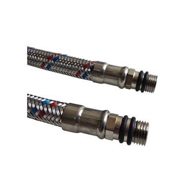 Braided Connector Flexible Pipe (1/2") 15 x 450mm Female - M10 Short Shaft (2 Pcs)