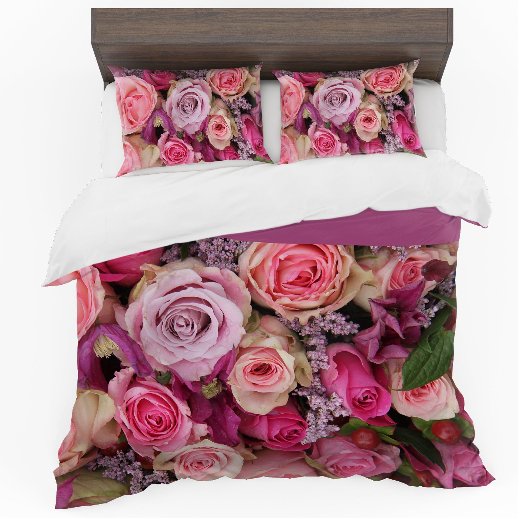 Mixed Roses Duvet Cover Set Queen | LEROY MERLIN South Africa