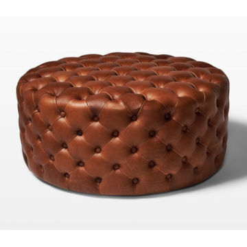Paris MFH Brown Leather Coffee Table