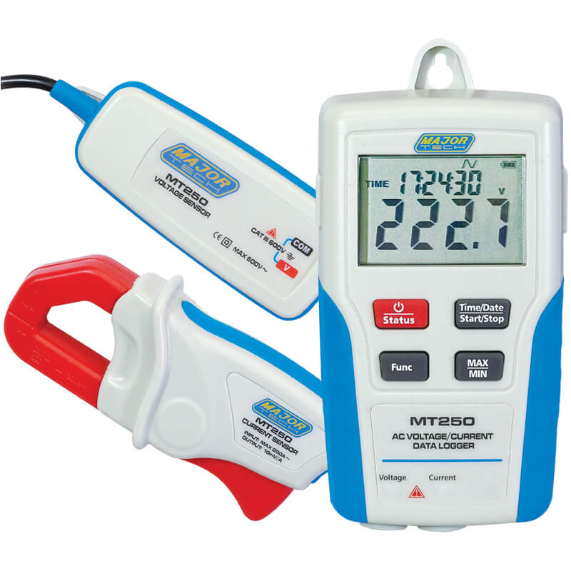 True RMS Voltage and Current Logger (MT250) - Major Tech